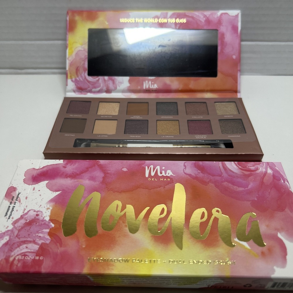 Mia Del Mar Novelera 12 Color Eyeshadow Palette Creme Shop Hydration Patches  F6 - Picture 4 of 5